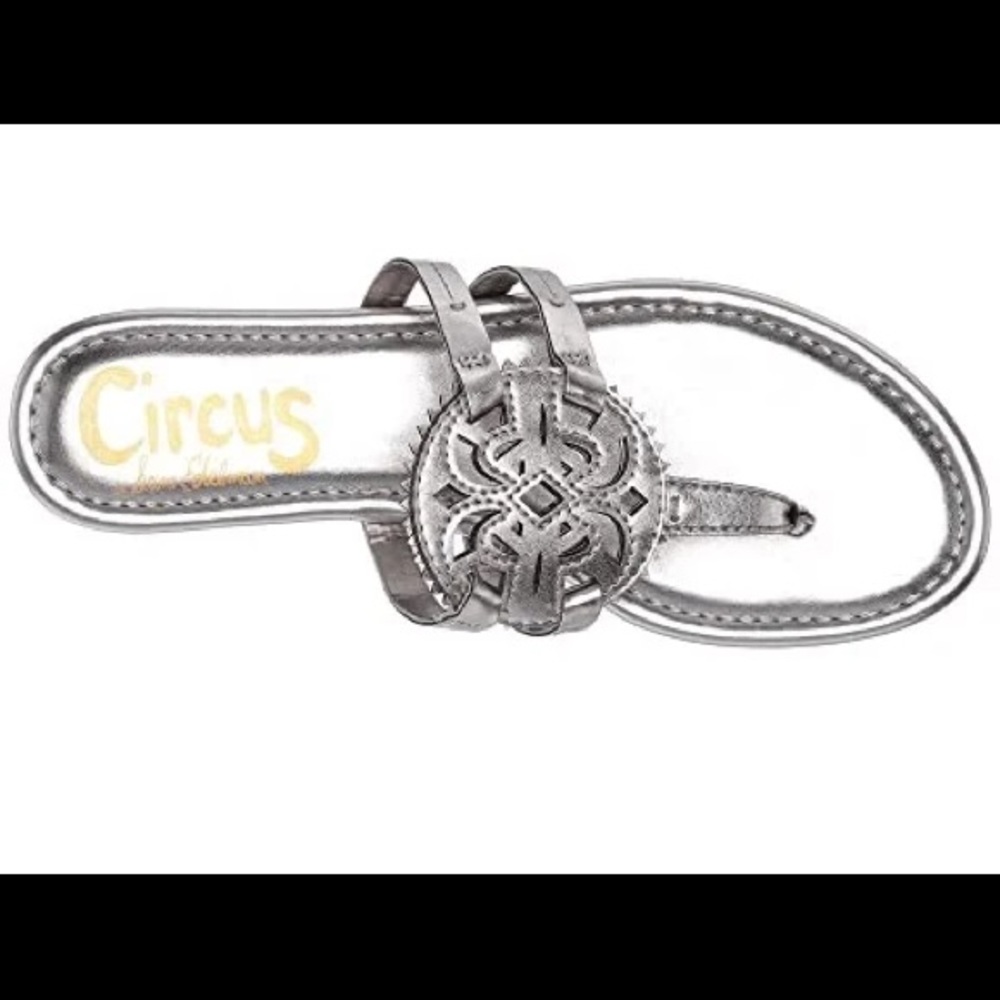 NWOT Sam Edelman silver sandals, Sz 7
